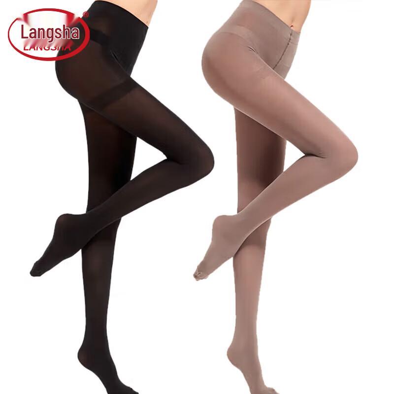 LANGSHA Velvet Bare-Leg Effect Plus Size Pantyhose