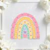 Regenbogen Sonnenfänger Fensteraufkleber Bunte Prismatische Blumen Kollisionsschutz Fensteraufkleber Wiederverwendbar Statisch Glastür