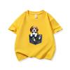 Kinder Katoenen T-shirt Schattige Zak Beagle Puppy Hond Grafisch Ronde Hals Korte Mouw T-shirt Casual Ademend Jongens Meisjes Zomer Top
