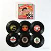 Retro Vinyl Record Coasters Set Anti-Skid Drink Coasters for Music Lovers Vintage Style Table Mats for Home Bar Kitchen Office