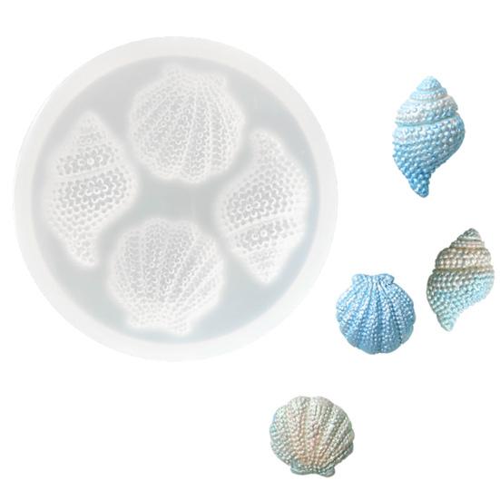 Muschelform Mehrseitige Dekorative Silikon Epoxid Spiegel Muschelform für Zuhause