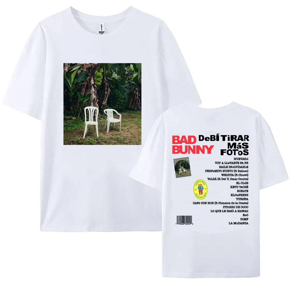 

2025 Summer Women Tees Debí Tirar Más Fotos Album Breathable Tshirt Bad Bunny Singer Printing 100 Pure Cotton Printed Tshirt S