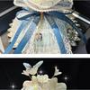 Creative Exquisite Flower Car Aromatherapy Bamboo Charcoal Deodorant Ornament For Center Console