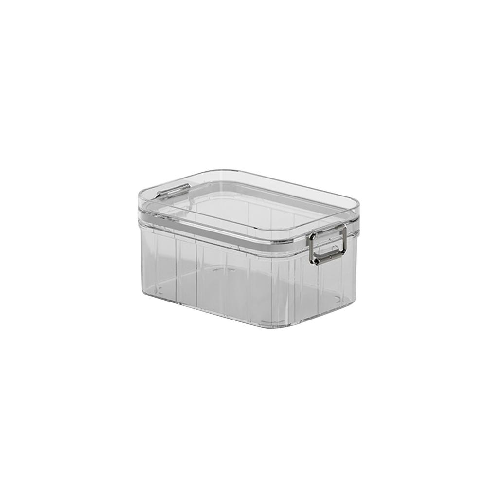 Plastic Food Storage Container, Rectangle, 60.86 Ounces, Clear Natural