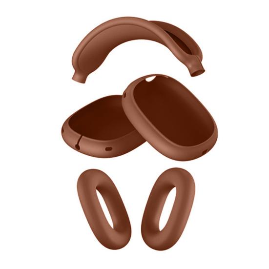 Kopfhörerhülle für AirPods Max Vollständige Schutzhülle Weiche Silikonhülle Kratzfest & Schweißbeständig Präzise Aussparungen Ohrpolster Kopfbügel Schutz