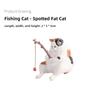 1/5/10PCS Ornament Decorative Furnishings for Aquarium Cats Fishing Figurine Cat Sculpture Sitting Fishing Little Cute Cat Resin