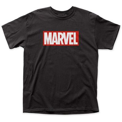 Camiseta Oficial Marvel Logo Clásico 100% Algodón Camisetas para Hombre Top