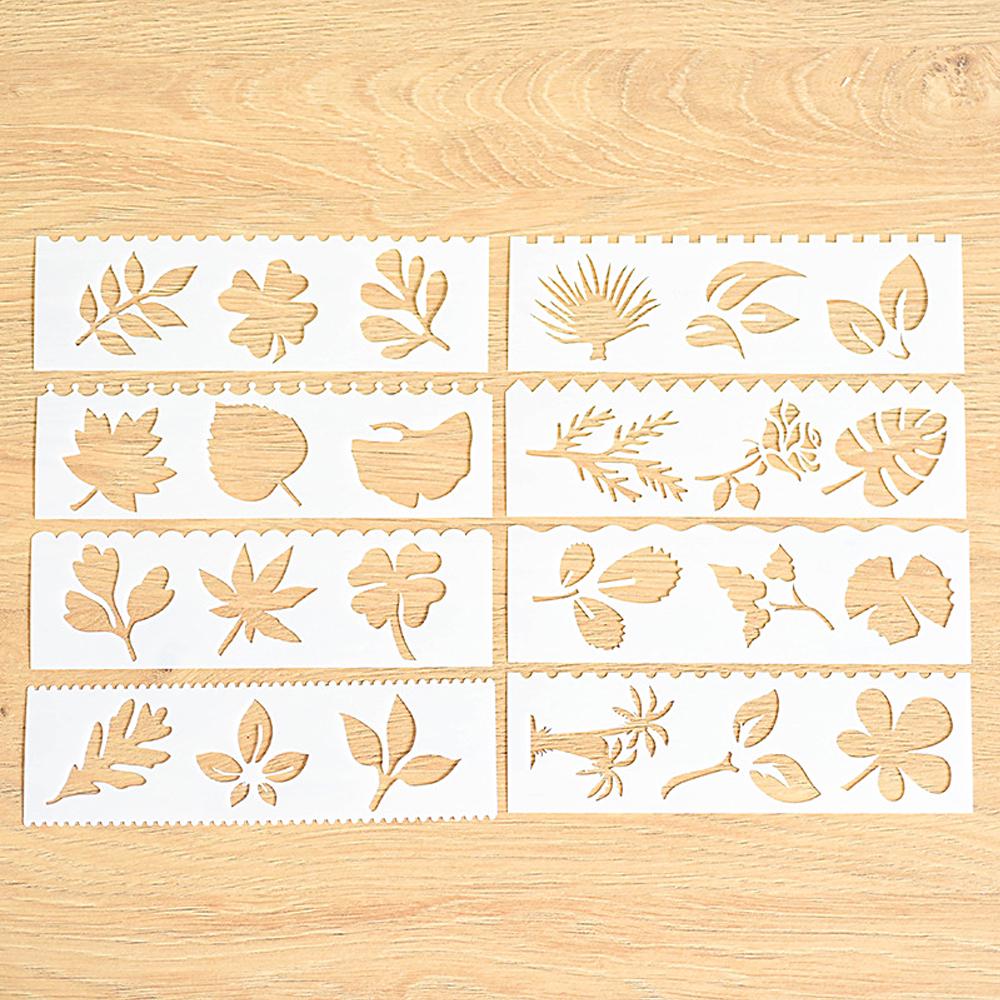 Multifunktionale Zeichenschablonen, gerade und gewellte Linien, Lineale, ausgehöhltes Design, PP-Vorlagen