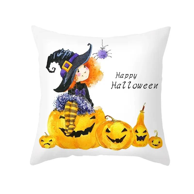 Taie d'Oreiller Thème Halloween, Voiture Fantôme, Horreur, Bureau, Salon, Canapé