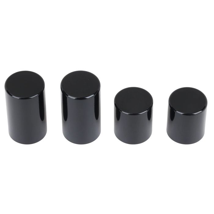 Caches pour kit d’amarrage 4-points - Harley-Davidson Touring 2009-2025 - Noir - Fixation magnétique - Compatible OEM