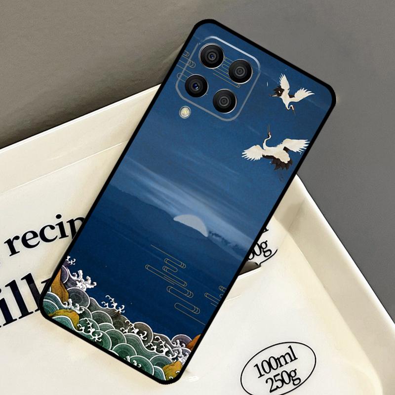 

Art Crane Waves Case For Samsung Galaxy M33 M53 M13 M15 M35 M55 M32 M16 M36 M56 M54 M20 M52 M34 M14 M11 M31 Samsung M35