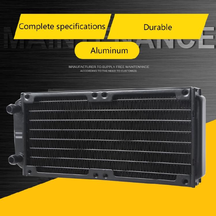 Aluminum Water Cooling Radiator 10 Tubes Heat Exchanger CPU Heatsink Cooler Fast Heat Dissipation for PC Computer