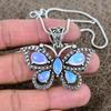 Milky Opal Gemstone Handmade 925 Sterling Silver Jewelry Pendant 1.65" KKG-300