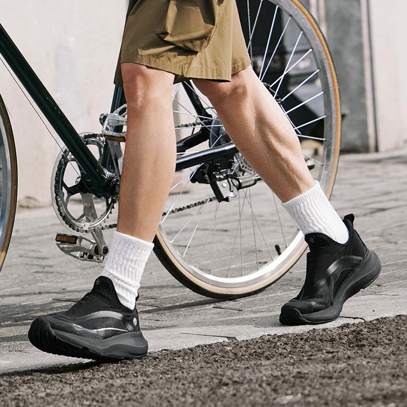 LiNing SOFT GO Anti Slip Wear Resistant Low Top Casual Shoes Men's Black