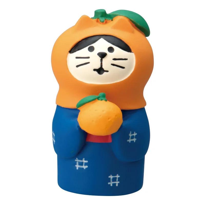 Japanese Groceries Zakka Lucky Tangerine Series Fishbowl Decoration Bath Ornaments Resin Craft Toys Collectible Gifts