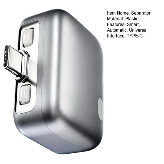 Smart Auto Stop Charging Adapter, Disconnect Charging Cable Protector Power Breaker, Fully Charged Separator, Detaches Power After Complete Charged