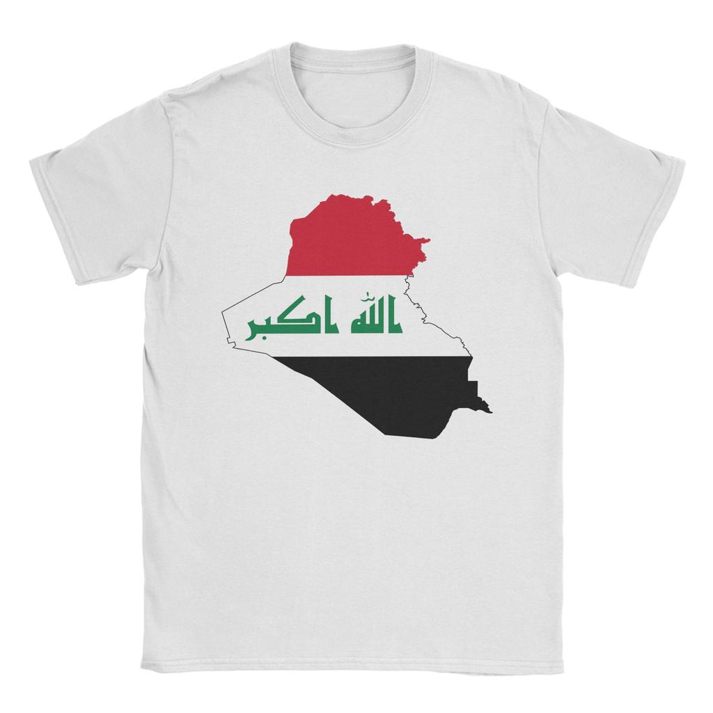 Funny Iraq Flag World Football TShirts Unisex Unisex Crew Neck Cotton T Shirts Short Sleeve Tees Plus Size Tops