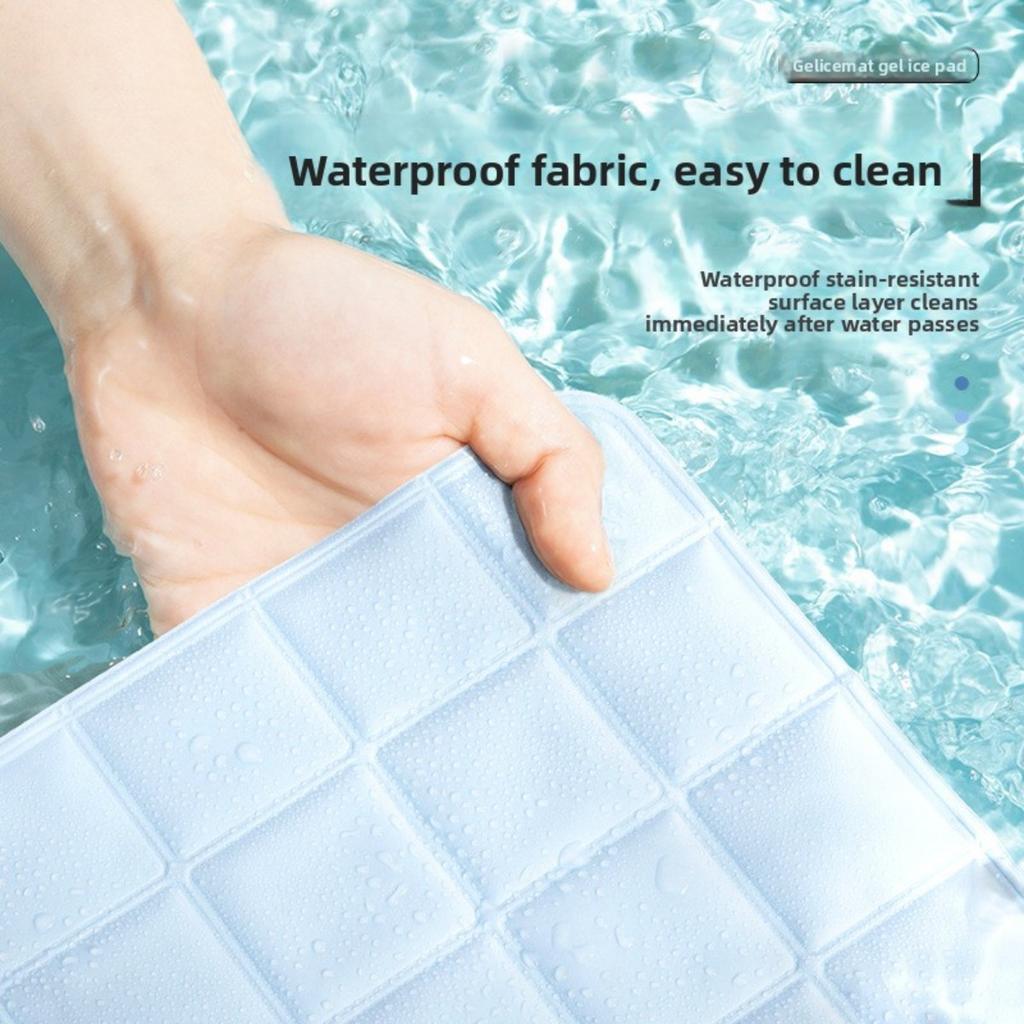 Breathable Mesh Cooling Pad for Cats and Dogs - Summer Ice Slippery Fabric, Rectangular Pet Bed To Keep Pets Cool and Comfortable, Dog Cooling Pad