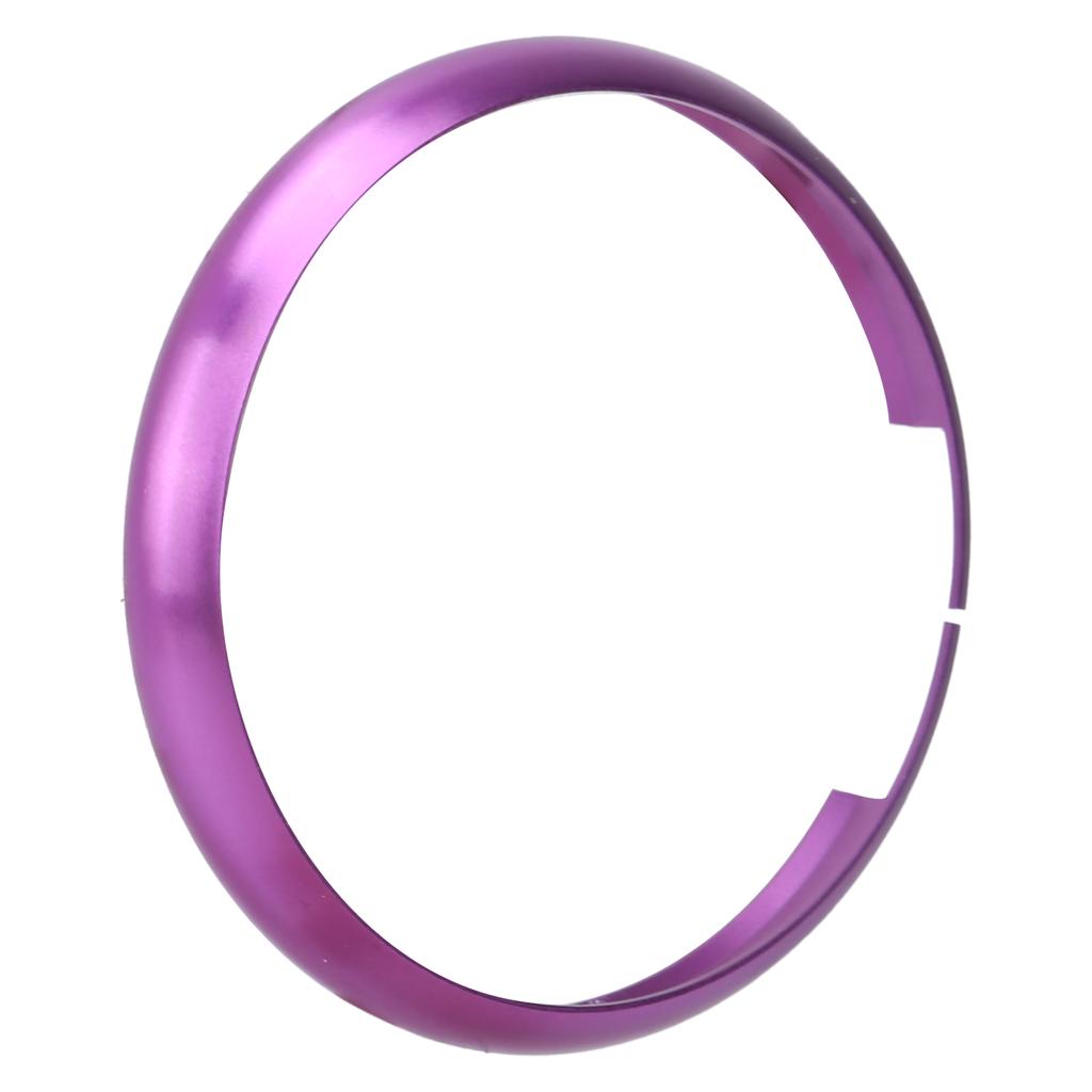 Car Remote Key Fob Decorative Ring Trim Purple Aluminum Replacement for MINI R55 R56 R57 R58 R59 R60 2008‑on
