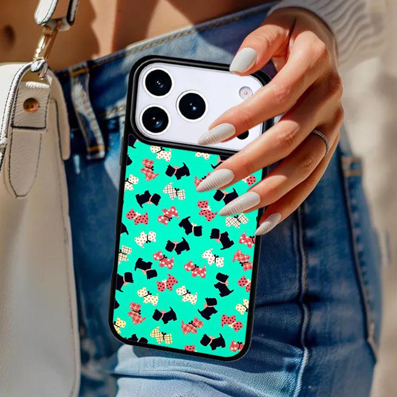 Westie Scottie Scottish Terrier Soft Phone Case For iPhone 17 Air 14 15 13 12 Max Cover For Apple 16e 11 Pro Max Plus Coque