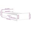 VidaXL Bed Frames Sonoma Oak 90x190 Cm Engineered Wood 835941