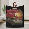 Knight Rider Knight Industries 2000 Kitt Knitted Blanket David Hasselhoff Wool Throw Blanket Sofa Rug Piece Soft Warm Breathable