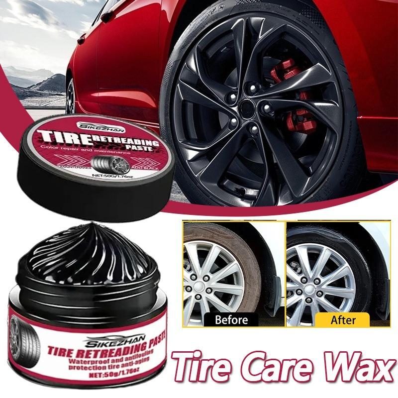 

Premium Tire Renewal Wax-Long-Lasting Shine Anti-Dust Protection Prevents Aging&Cracking Car Wheel Polish Restorer All Vehicles 50 ML