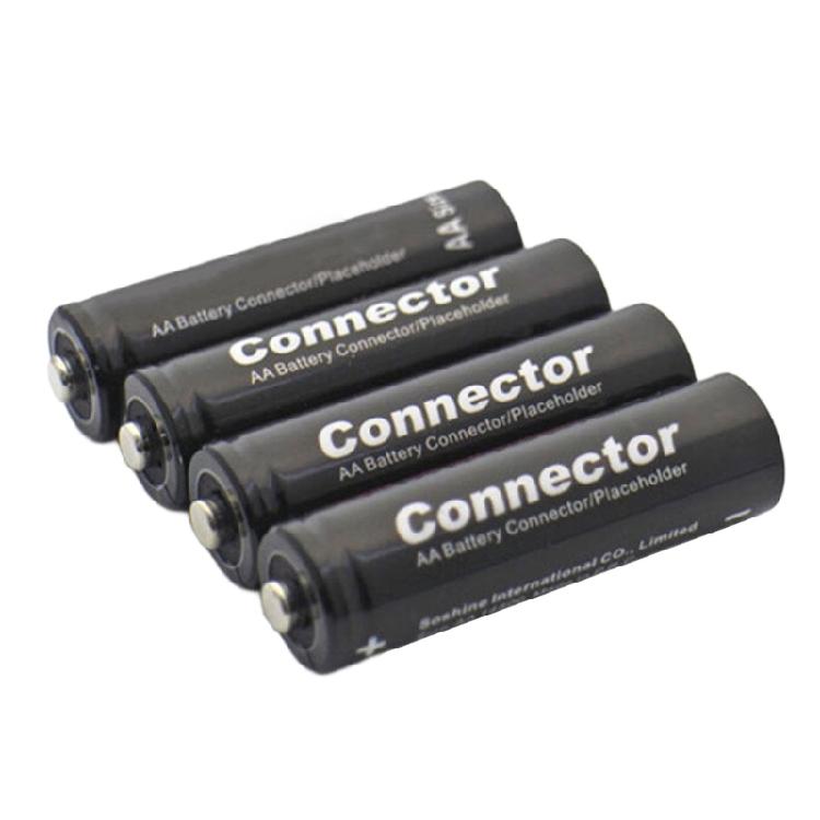 LR6 AA Dummy Battery Placeholder Replacement Fake Battery Housing Shell Conductor for DIY Projects Not Real Battery