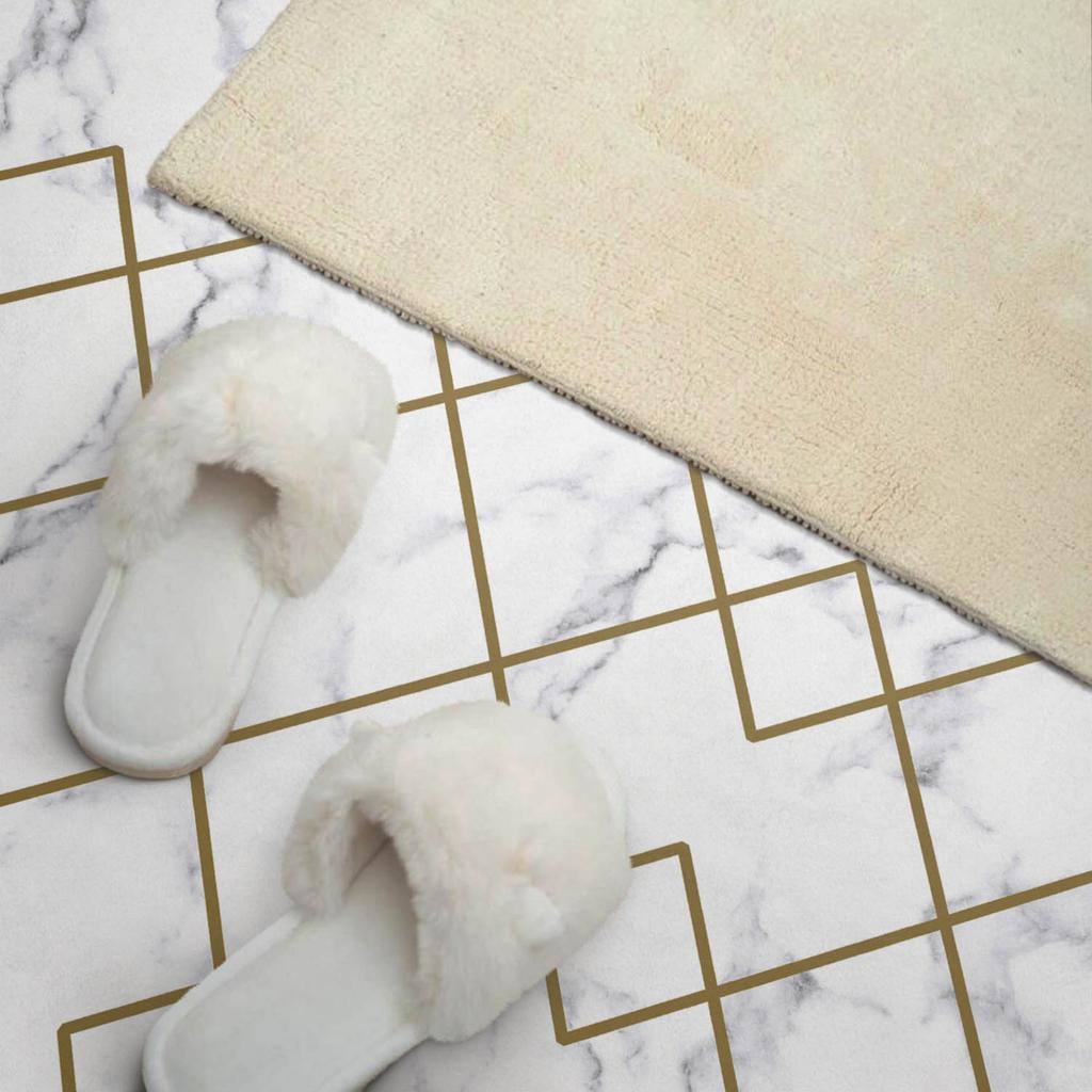 Decorative Self-Adhesive Vinyl Panel - For Hallway 120x60 cm Geometric patterns on the background