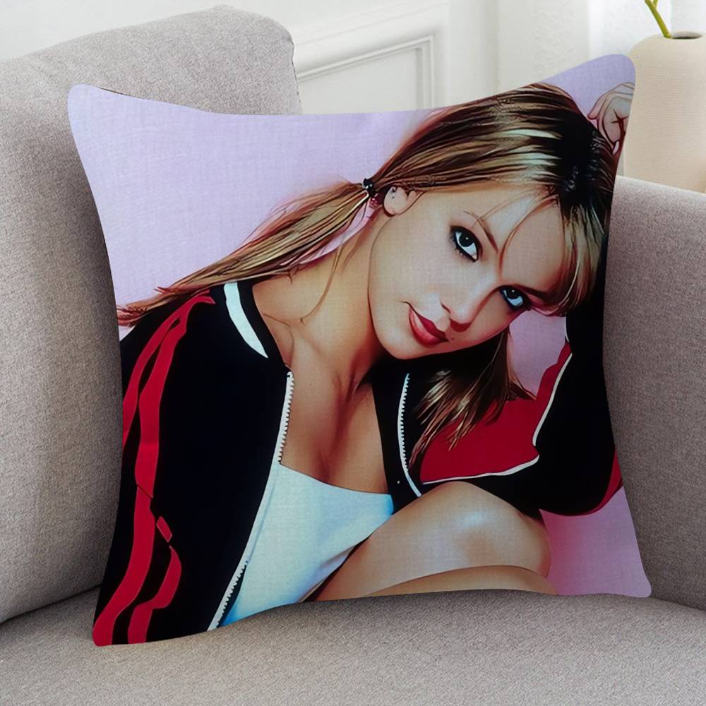 Sängerin Britney Jean Spears Zeichentrickserie Quadratisches Kissenbezug Weiche Taille Sofa Kissenbezug Schlafzimmer Zimmer Kissenbezug