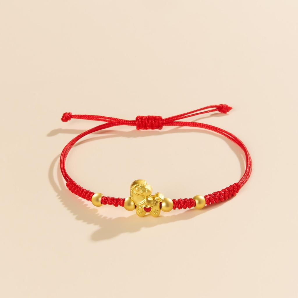 2026 Zodiac Year of the Horse Red Bracelet: Handmade Ben Ming Nian Woven Rope for Good Fortune