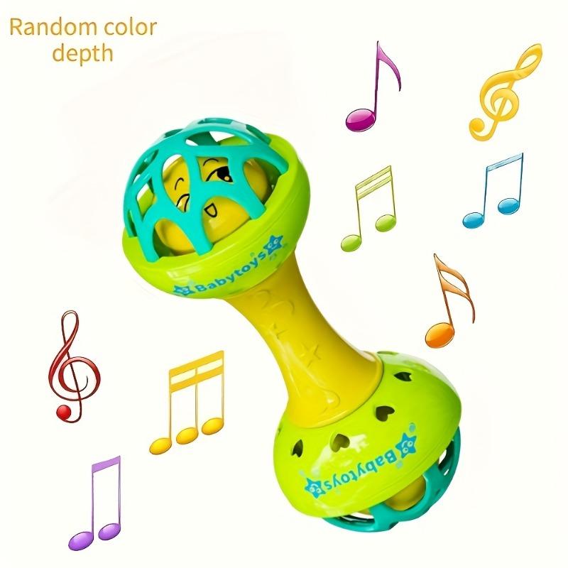 Soft Baby Rattle Shaker Toy for Newborn Grasp Training Early Educational Sensory Teether Toy 1PCS зелёный