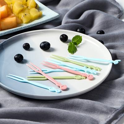 50 peças mini crianças comida frutas picaretas garfos lancheira acessório ferramenta de decoração
