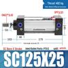 SC63 High Thrust Small Pneumatic Cylinder, Model SC40/50/80/100*125X150X200X500-S