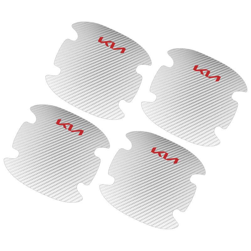 4KS Ochrana kliky dveří auta 3D nálepka emblém dekorace pro KIA Ceed Sportage Rio K5 k6 K7 K8 Optima Cerato Proceed Venga Sedona Forte