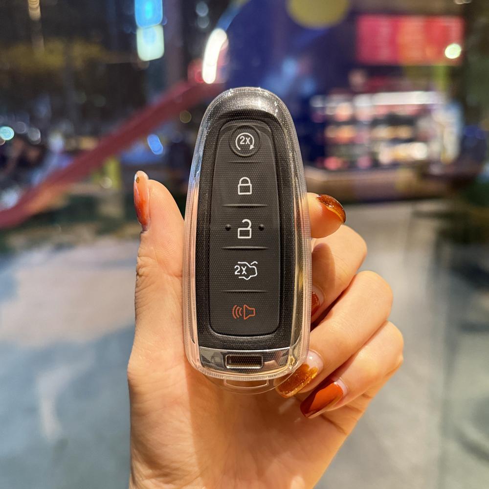 

Чехол для дистанционного ключа автомобиля из ТПУ, чехол-брелок для Ford Edge Escape Expedition Explorer Focus Taurus Flex C-MAX Protector