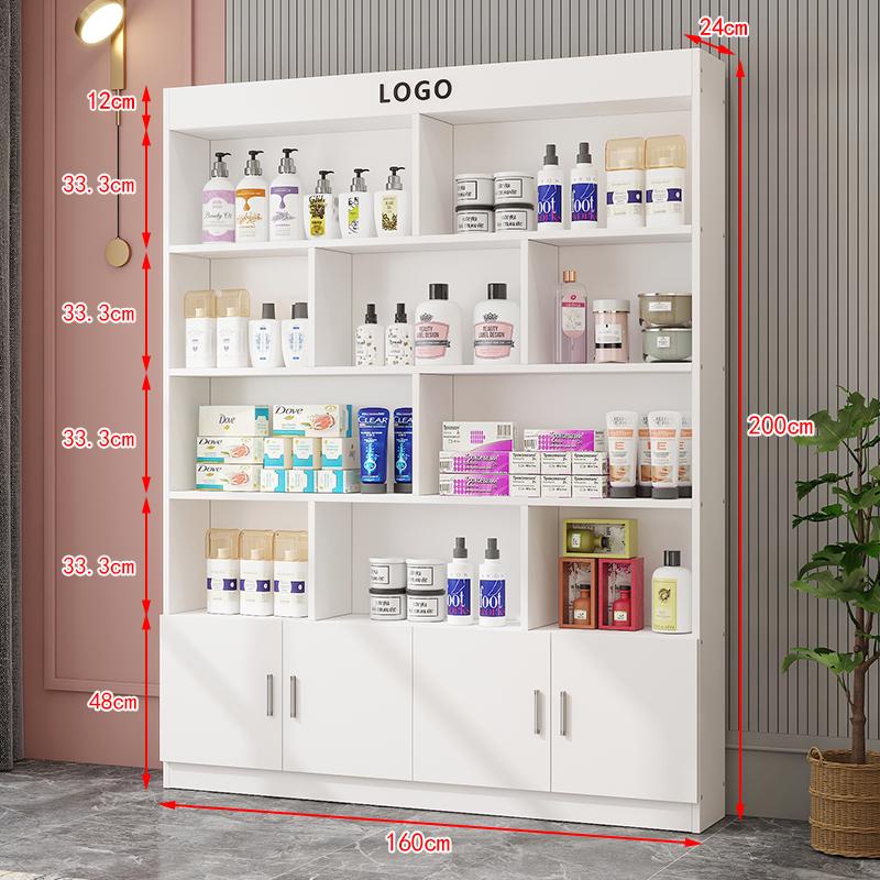 Beauty Salon Cosmetic Display Cabinet & Makeup Shelf Rack