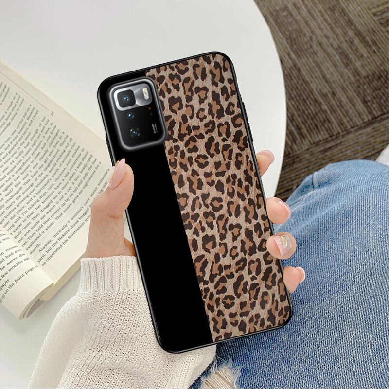 

Чехол для телефона Xiaomi Redmi Note 11 10 Pro Note 8 Pro 9Pro Note9 9S 10S 9T Redmi 10 9C 9A чехол с леопардовым принтом Redmi Note 10S