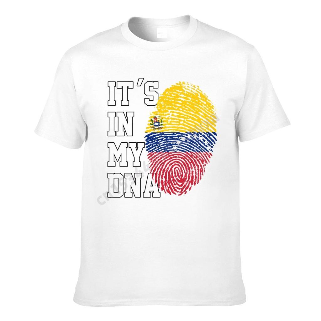 Venezuela Flag Venezuelians Country Map ITS IN MY DNA Men Women Tshirt Boys Tees T Shirt Hip Hop Tshirts XS5XL 100 Cotton