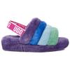 UGG Fluff Yeah Slide Sheepskin Fashion Sandals Rainbow Women sandals 1097169-PRPR