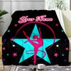 1PC Custom Name Star Outdooor Flannel Blankets Patterns Throw Blanket All-Season Soft Gift for Couch, Bed, Camping Gifts