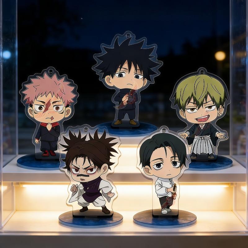 Anime Jujutsu Kaisen Acrylic Keychain Zenin Naoya Fushiguro Megumi Itadori Yuji Okkotsu Yuta Choso Stands Desktop Ornament Gift
