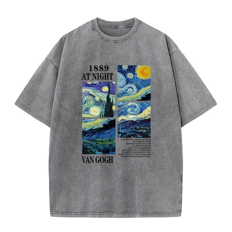 Art Painting Printed T-shirts for Men Women Vintage Popular T Shirts Harajuku Aesthetics Trendy Tees Spring Tshirt