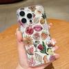 Beaded Pomegranate Sun Phone Case For iPhone 16 17 15 14 13 12 Mini 11 Pro Max 16E X XR 7 8 15 16 Plus SE2 Clear Soft TPU Cover
