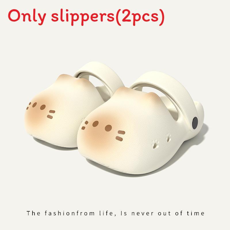 Cat Plush Sandals With Non Slip Eva Sole For Kids And Adults