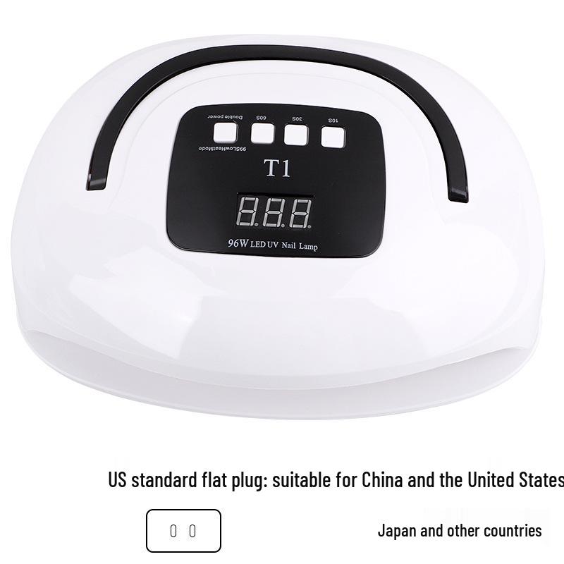 Portable Double-Hand Induction Nail Gel Curing Light for Manicures