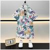 Trendy Boys' Street Style Summer Beachwear Two-Piece Set