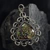 Natural Opal Pendant 925 Sterling Silver Gemstone Multi Color 33 ct October Birthday Birthstone