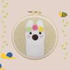 1 Set Punch Embroidery Threader Fabric Stitching Craft Tool for Beginner