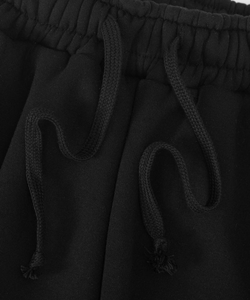 Lekim Fur Flare Sweatpants (Black)